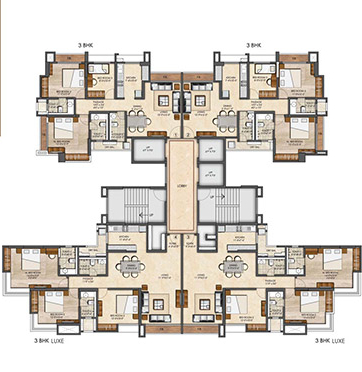 Puravankara Thane 1bhk Floor Plans